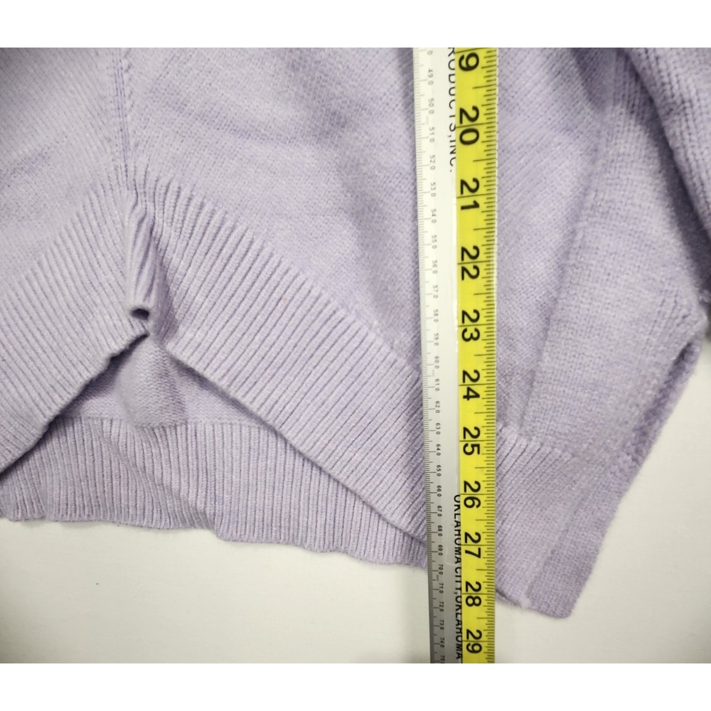 Maeve By Anthropologie Women's Lilac Casual Cozy Sweater Size L - Picture 9 of 10